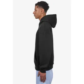 dropsize HEAVY OVERSIZE MIDDLE RUBBER PATCH HOODIE - schwarz, - S