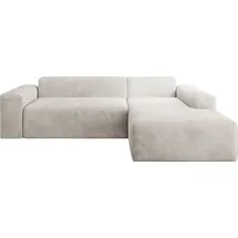 Juskys Sofa in L-Form Vals rechts Beige
