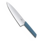 Victorinox Swiss Modern Tranchierm., extra breit, 20cm, cornflower, Blister, Blau