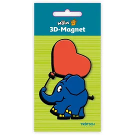 Trötsch Verlag Trötsch Die Maus Magnet Elefant Herzballon Herz Luftballon