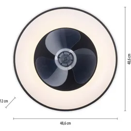 just light. Venika 1 x LED-Board 36 W rund schwarz