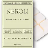 Interluxe Duftmelt Wachsmelt Neroli angenehm duftend Waxmelt 100% pflanzlich Duftwachswürfel für Duftlampe Wachs mit Duftöl Indoor Melts Duftwachs für Aromalampe