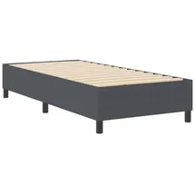 vidaXL Boxspringbett 100 x 200 cm Dunkelgrau