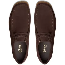 CLARKS Homme WallabeeEVO, Dark Brown Suede, 44.5 EU