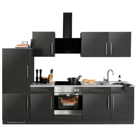 WIHO KÜCHEN Küchenzeile Cali 280 cm grau