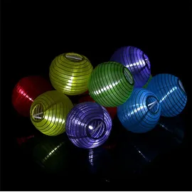 Lumineo LED Lichterkette Lampions 3,5 m Nylon Warmweiß