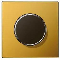 Jung LS1940GGO Abdeckung für Drehdimmer, Metall mit echter Goldauflage, Serie LS, vergoldet