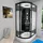 AcquaVapore D30-73m0l-ec Komplettdusche mit 2k Scheiben 120 x 80 cm schwarz