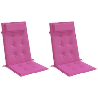 VidaXL Hochlehner-Auflagen 2 Stk. Rosa Oxford-Gewebe