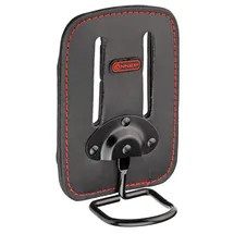Connex Hammerhalter - Beweglicher Stahlbügel - Mit Gürtelschlitzen - Aus Leder - Robust & Langlebig/Werkzeughalter für den Gürtel/Holster für Hammer/Hammerschlaufe / COX951080