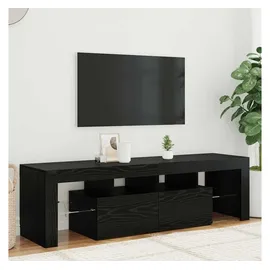 vidaXL TV-Schrank Lowboard 140x36,5x40 cm Schwarz/Eichen-Optik Holzwerkstoff