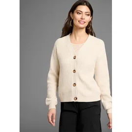 LAURA SCOTT Strickjacke beige 40/42