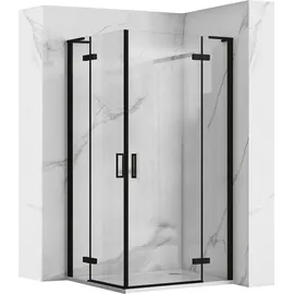 REA Duschkabine Hugo 80X90 Black - Schwarz