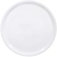 HENDI Pizzateller, Porzellan, Muster: einfarbig, Geschirrspüler und Mikrowellen geeignet, ø330x(H) 18mm, weiß (Packung mit 10)