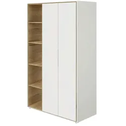 Kleiderschrank  Lieven ¦ weiß ¦ Maße (cm): B: 125,9 H: 203,6 T: 54,8