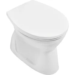 Stand-Flachspül-WC Newo, spülrandlos, Abgang waagerecht (Ausführung: 365 x 395 x 470mm waagerecht)