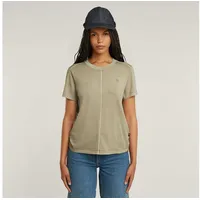 G-Star Overdyed Front Seam Kurzarm-t-shirt - Light Toggee Gd
