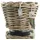 Van der Leeden DRYPOT® Rattan Pflanzgefäß Grau Ø ca. 24 cm - Sylter Körbe
