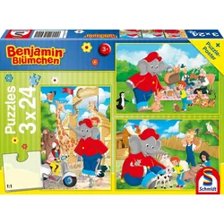 Schmidt Spiele Puzzle Im Zoo. Puzzle 3 x 24 Teile, 24 Puzzleteile