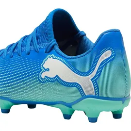 Puma Future 7 Play FG/AG Fußballschuhe Kinder 01 hyperlink blue/mint/white 38