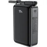 ACEFAST M4 Externer Akku PD 67W mit integriertem Kabel - Schwarz