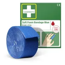 CEDERROTH Schaumbandage blau 6cm x