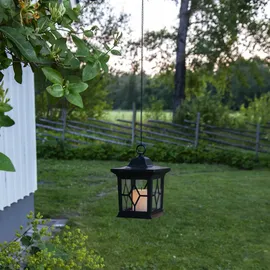 StarTrading STAR Trading LED Solar Laterne mit Kerze 3in1 Gartenleuchte flackernd Lichtsensor 50cm
