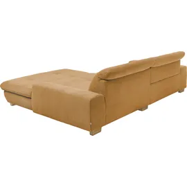 Set One by Musterring Ecksofa "SO 1200 inkl. Sitztiefen- & Rückenverstellung für hohen Sitzkomfort", gelb (honey gelb gct 95), B:276cm H:89cm T:198cm, 100% Polyester, SET ONE BY MUSTERRING, Sofas, Ecksofa, wahlweise mit Bettfunktion und Stauraum, L-Form, auch in Cord Bezug