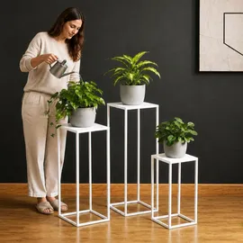 DanDiBo Ambiente Blumenhocker 60 x 30 cm Weiß