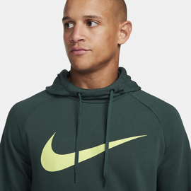 Nike Dry Graphic Dri-FIT Fitness-Pullover mit Kapuze für Herren - Grün, L