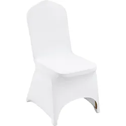 De Universell Stuhlhussen 100x Stretch Stuhl Husse Stuhlbezug Stuhlüberzug Weiß