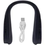 Klingenloser Nackenventilator, Usb-aufladbar, 5 Geschwindigkeitsstufen, Tragbar Und Leicht Für Den Außenbereich – Blau