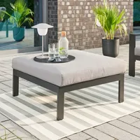 Home Deluxe Rio XS Hocker 85 x 90 x 71,5 cm grau