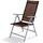Mojawo Hochlehner Gartenstuhl 64 x 54 x 106 cm schokobraun klappbar