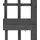 vidaXL Spalier/paravent 6-teilig Massivholz Tanne Schwarz 242,5x180 cm