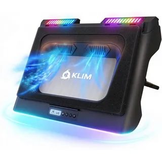 KLIM Notebook-Kühler Mistral, Leistungsstarker Turbo, (4500 U/min), 15 - 17 Zoll Laptop schwarz