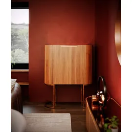 Kare Barschrank Giorgio 115 x 142 cm Braun