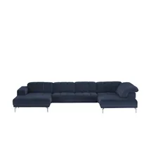 Lounge Collection Wohnlandschaft Mikrofaser blau