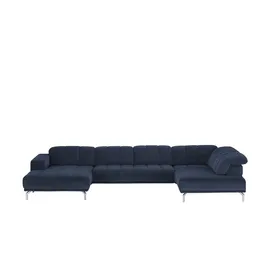 Lounge Collection Wohnlandschaft Mikrofaser blau