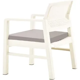 vidaXL Garten-Lounge-Set weiß