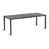 BEST Freizeitmöbel Palazzo Gartentisch 120-200 x 80 x 75 cm Anthrazit