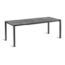 BEST Freizeitmöbel Palazzo Gartentisch 120-200 x 80 x 75 cm Anthrazit