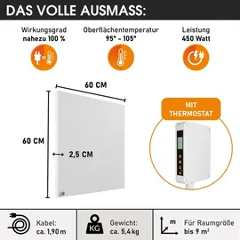 Brast Infrarotheizung mit Thermostat