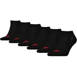 Levi's Sneakersocken 6 Paar Schwarz 35-38