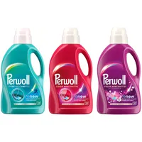 PERWOLL Flüssig-Set 3x 27 Waschladungen (81WL) 1x Color & 1x Color Blütenrausch & 1x Sport, Feinwaschmittel-Set erneuert Farben, Hygiene Waschmittel entfernt schlechte Gerüche