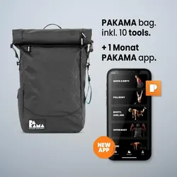 PAKAMA Fitness-Rucksack (inkl. App) - Das Fitnessstudio zum Mitnehmen SCHWARZ No Size