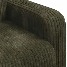 vidaXL Sessel Grün Cord 72 x 71 x 70 cm Grün mit Rollen