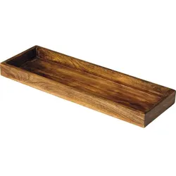 Servierbrett Holz, rechteckig, Länge: 620 mm, Breite: 210 mm, Höhe: 20 mm