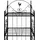 vidaXL Pflanzentreppe 61,5 x 33 x 153 cm Schwarz