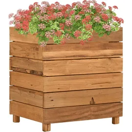 furnicato Hochbeet 50 x 40 x 55 cm Braun